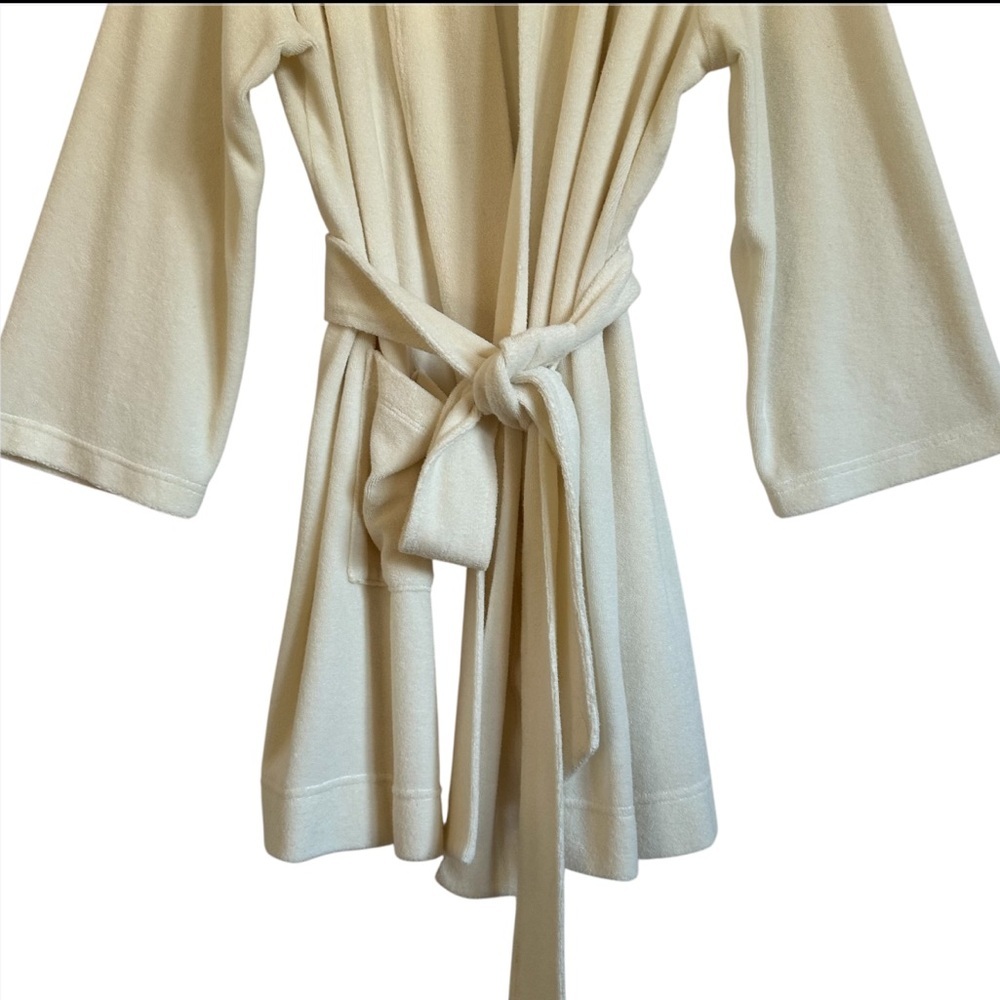Brownlee Terry Cream Robe Size M/L - Picture 7 of 14